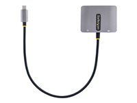 StarTech.com - Adaptateur USB C vers HDMI VGA avec Sortie Audio 3,5 - Adaptateur Multiport USB-C, 4K60Hz HDR, 100W PD 3.0, Compatible TB3 4