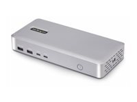 StarTech.com - Station d'Accueil USB4, USB-C 40Gbps, Double HDMI, Jusqu'a 2x 4K 60Hz, Dock Multi-Moniteur, 6x USB, 2.5GbE, 100W PD