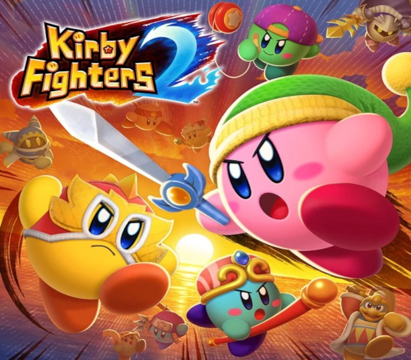 Clé Nintendo Switch pour Kirby Fighters 2 Choisissez parmi une sélection des capacités de copie les plus emblématiques de Kirby, y compris la toute nouvelle capacité de lutteur, et affrontez-vous pour devenir le dernier Kirby debout. Des amis et ennemis familiers comme Bandana Waddle Dee et King Dedede font également leur apparition en tant que personnages jouables. Caractéristiques Prouvez vos prouesses en matière de boule rose et escaladez la tour en mode Histoire Meta Knight et le roi Dadi...