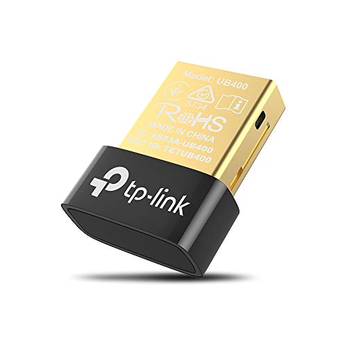 Cliquez-ici pour vous assurer de la compatibilité de ce produit avec votre modèle 【Reliez votre PC au bluetooth】Clé Bluetooth UB400 TP-Link ajoute la fonctionnalité Bluetooth à un ordinateur qui en est dépourvu, et permet à cet ordinateur de communiquer avec des appareils Bluetooth, tels que les casques audio, haut-parleurs, claviers, souris, smartphones, tablettes, imprimantes, projecteurs, manettes de jeu etc. 【Large compatibilité】Exclusivement compatible avec Microsoft Windows 11 10 8.1 8 (installation automatique), 7 et XP (pilotes à télécharger sur notre site web) 【Longue portée】Profitez de la musique via votre casque Bluetooth jusqu'à 10 m.
