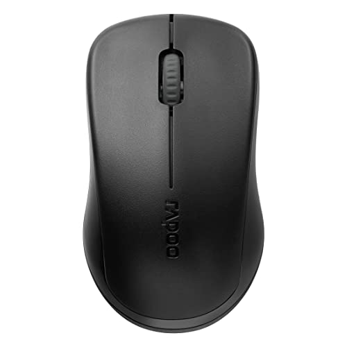 Souris d'ordinateur sans fil fiable avec connexion sans fil 2,4 GHz, avec une portée de 10 mètres et une couverture à 360° Capteur optique haute résolution réglable de 1000 dpi de la souris sans fil pour un contrôle précis et fluide du curseur de la souris Conception ergonomique de la souris pour gauchers et droitiers et molette 2D caoutchoutée parfaite pour les déplacements et les voyages Grâce à la dernière technologie d'économie d'énergie de Rapoo, vous pouvez utiliser la souris d'ordinateur pendant 12 mois sans changer de pile Grâce au puissant capteur, la souris peut être utilisée sur presque tous les Surface et compatibilité avec Windows et Mac Anywhere