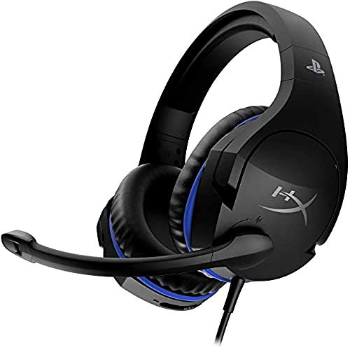 Casque micro sous licence PS4 officielle Casque micro léger avec écouteurs pivotants à 90° Audio de jeu immersif Confort HyperX haut de gamme Microphone pivotant avec coupure audio automatique et suppression de bruit