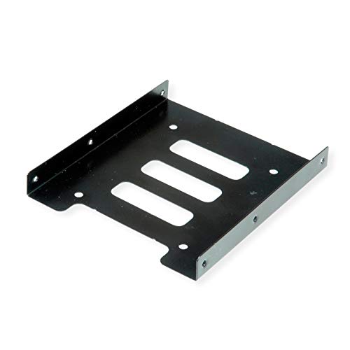 Pour monter un disque dur SSD de 2,5 S'adapte à une baie de 3,5 Cadre solide en métal noir Vis de montage incluses Pour un maintien stable de votre disque dur dans le boîtier