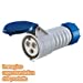 Gewiss GW63006. Connecteur(s): 3P N E Couleur du produit: Bleu Actuel: 16 A. Diamètre interne: 1,5 cm. Quantité: 1 pièce(s)
