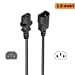 Ewent EW 190200 020 N P câble électrique Noir 1,8 m Coupleur C14 Coupleur C13 Cables électriques (1,8 m, Male connector / Female connector, Coupleur C14, Coupleur C13, Noir)