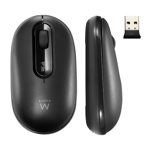 Compatibilité multi-appareils et multi-OS basculez sans effort entre deux appareils dotés de systèmes d'exploitation différents, tels que Windows, macOS, iOS, Android et ChromeOS, pour une utilisation polyvalente. Double connexion prend en charge les connexions Bluetooth 5.0 et 2.4 GHz, pour une flexibilité et une fiabilité accrues. Récepteur nano USB-A Récepteur nano USB-A compact inclus, se rangeant facilement dans la souris pour éviter de l'égarer. Économie d'énergie intelligente Dotée d'une fonction d'économie d'énergie intelligente, cette souris optimise la puissance de la batterie pour prolonger sa durée de vie. Portée sans fil la portée sans fil peut atteindre 10 mètres, ce qui permet de placer l'appareil avec souplesse. Boutons silencieux les boutons Silent Click offrent une expérience de clic silencieuse et discrète, créant ainsi un environnement de travail plus silencieux.