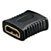 Coupleur adaptateur HDMI, convertit une interface HDMI mâle à une interface HDMI femelle Rallonge/étend la connexion des appareils HDMI via la connexion de deux câbles HDMI mâle Les connecteurs plaqués or évitent la corrosion et garantissent une excellente transmission de signal Compatible avec la résolution 4 K x 2 K, 4 Kx2 K, 4096 x 2160, 3840 x 2160, 2560 x 1600, 2560 x 1440, 1920 x 1200 et 1080p