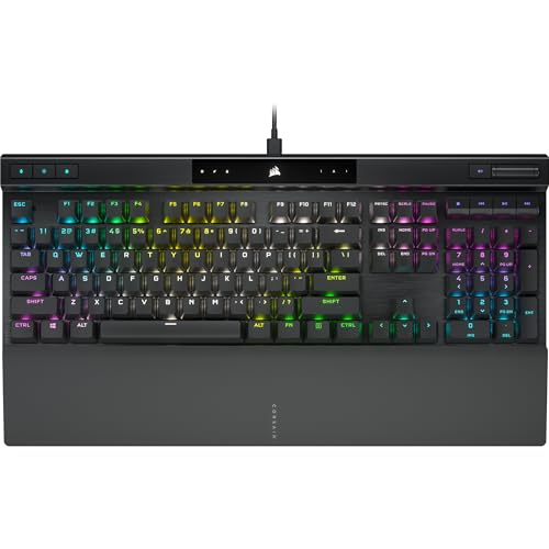 La légende continue le K70 Pro conserve les éléments distinctifs du K70 RGB primé, notamment un cadre en aluminium robuste, des commutateurs mécaniques Cherry MX et un rétroéclairage RGB des touches individuelles. De nouvelles normes en termes de performances sont établies par la technologie Axon, les touches à double frappe PBT et un commutateur de tournoi. Propulsé par la technologie d'hypertraitement Corsair Axon cette technologie permet de nouvelles dimensions en termes de performances et de traitements du K70 et transfère vos entrées jusqu'à huit fois plus rapidement que les claviers de jeu classiques. 8.0 avec hyperpolling à 8,00 Hz, numérisation des touches à 4 000 Hz et traitement de l'éclairage HardwareGB pouvant atteindre 20 niveaux à une vitesse constante. Capuchons de touches Pbt Double-Shot Pro avec rangée inférieure en configuration standard un jeu de clés moulé avec précision empêche l'usure, la décoloration et la brillance indésirable avec une résistance de 1 à 0,5 mm pour une durabilité maximale et comprend une rangée inférieure de touches dans la configuration standard avec prise en charge des ensembles de touches personnalisés. Les produits internationaux sont soumis à des conditions distinctes, sont vendus depuis l'étranger et peuvent différer des produits locaux, notamment en termes de coupe, de classification par âge, de langue du produit, d'étiquetage ou d'instructions.