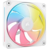 Corsair iCUE LINK LX120-R RGB Reverse Fan, Ventilateur de boîtier Blanc, 4 broches PWM Étendez votre système iCUE LINK grâce à un