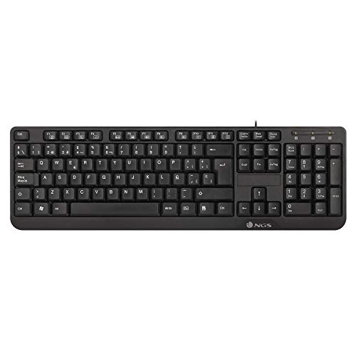 Clavier standard AZERTY pour langue française avec connexion USB et 12 touches multimédia pour un accès simple et rapide aux fonctionnalités de l'ordinateur. La pression sur les touches à membrane est très douce et le bruit qu'elles émettent lorsqu'elles sont pressées est pratiquement imperceptible. Conception originale résistante aux éclaboussures pour un fonctionnement plus long, environ 10 millions de frappes. Cordon de 1,4 m pour le connecter facilement à votre ordinateur. Fonction Plug Play permet de se connecter à l’ordinateur immédiatement et simplement sans logiciel particulier.