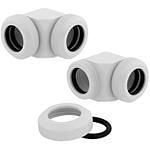 Corsair Hydro X Series XF Raccords à 90° Blanc (x 2)