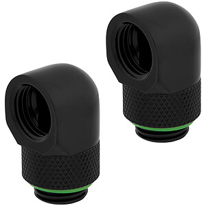 Corsair Hydro X Series XF Embout 90° rotatif Noir (x 2)