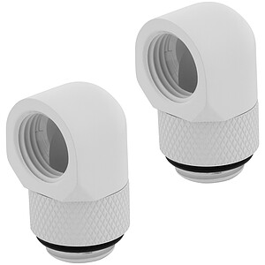 Corsair Hydro X Series XF Embout 90° rotatif Blanc (x 2)