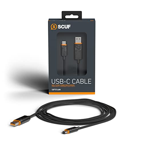 Universellement compatible compatible avec tous les appareils équipés d'un port USB-C. 2 m 6 pieds la longueur parfaite pour jouer confortablement en filaire depuis un bureau ou pour recharger votre manette. Câble tressé résistant fait de matériaux résistants, flexible et durable, afin de fournir une meilleure protection à l'usure que les câbles traditionnels. Optimisé pour le jeu vidéo conçu pour une connexion stable et rapide avec les manettes PS5, Xbox Series X|S et Nintendo Switch.