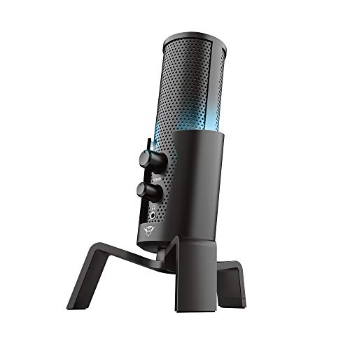 ENREGISTREMENTS DE QUALITÉ STUDIO – Le Trust GXT 258 Fyru 4 in 1 Streaming Microphone est conçu pour réaliser des enregistrements cristallins et riches de qualité studio quasi professionnelle. DIRECTIVITÉ – Avec ce microphone à condensateur, vous obtenez des enregistrements optimisés dans toutes les situations. Choisissez entre la directivité cardioïde (streaming sur YouTube ou Twitch, podcast individuel ou voix off), bidirectionnelle (duo ou interview) ou omnidirectionnelle (podcast de groupe). INSTALLATION FACILE – D’une facilité d’utilisatio