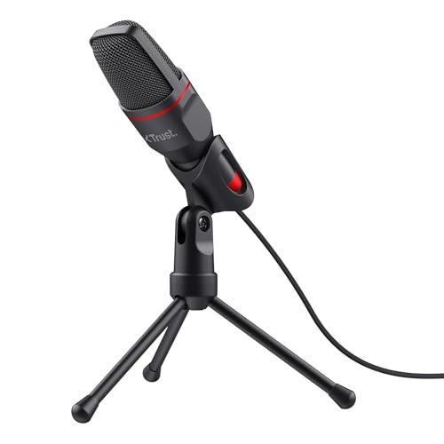 Microphone Gaming avec connexions 3,5 mm et USB, fonctionne sur tous les ordinateurs. Aussi compatible avec PlayStation 4 et PlayStation 5 Câble avec fiche 3,5 mm, adaptateur USB fourni pour un son numérique de haute qualité, sans distorsion Ce micro est idéal pour le Streaming sur Twitch, YouTube etc. : il suffit de le brancher pour commencer à l’utiliser Trépied de support à angle réglable Câble de 1,80 m