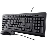 Pack Clavier Souris Trust Primo - Clavier Souris Noir Filaire