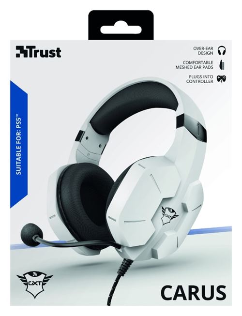 Fnac.com Livraison gratuite dès 25 € d'achat. Micro casque Gaming filaire Trust GXT 323W Carus Blanc pour PS4 PS5 Casque pour console. Pré commandez, achetez et vendez vos jeux vidéo, consoles PS3, Wii, Xbox360, 3DS, PS Vita et accessoires de jeux.