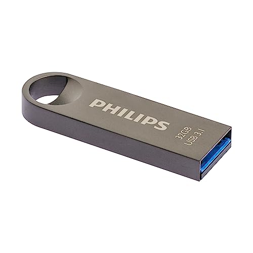 Transfert de données à grande vitesse avec Ultra Speed USB 3.1 la clé USB à mémoire flash Moon de Philips réduit considérablement le temps d'attente lors de la copie de fichiers volumineux vers ou depuis votre ordinateur. Lit les fichiers à une vitesse allant jusqu'à 180Mo s. Avec 32 Go de mémoire, vous avez assez de capacité pour stocker plus de 9.000 de vos photos préférées ou 5.500 fichiers de musique MP3* , *) Basé sur des photos compressées en jpg 10MP et des fichiers MP3 de 3 minutes (256kp s, taille 5,7Mo). Fiable et rapide assure une sauvegarde et un transfert ultra-rapides de vos fichiers (multimédias) tels que photos, vidéos et fichiers MP3. Lit les fichiers à une vitesse allant jusqu'à 180Mo s. Design boîtier en aluminium de couleur anthracite avec port USB intégré. Grâce à son design intelligent, vous pouvez fixer la clé USB Moon à votre porte-clés. Livraison Philips 2-in-1 OTG Dual Flash Drive. Double lecteur flash 2.0 avec port USB-A Micro USB 32 Go , simple et fiable à utiliser, convient comme mémoire de sauvegarde, à utiliser dans les smartphones et les appareils avec port Micro USB