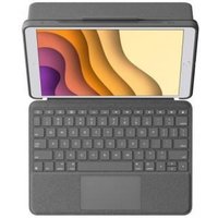 Logitech Combo Touch. Disposition des touches du clavier QWERTZ, Language du clavier Allemand, Dispositif de pointage Pavé tactile. Compatibilité de marque Apple, Compatibilité iPad Air (3rd gen), iPad Pro 10.5 inch, Couleur du produit Graphite. Technologie de connectivité Sans fil, Interface de l'appareil Smart Connector. Source d'alimentation Station d'accueil. Largeur 257 mm, Profondeur 21,6 mm, Hauteur 195 mm